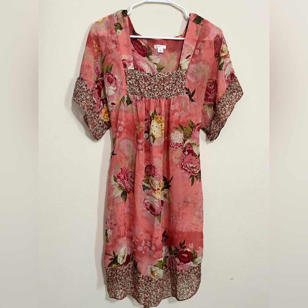 Xhiliration floral print dress